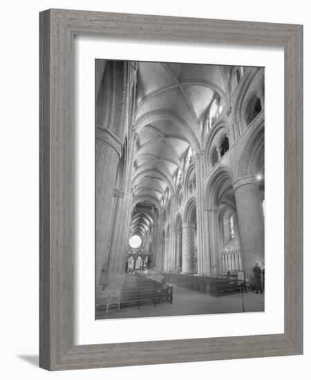 Interior of Durham Cathedral-GE Kidder Smith-Framed Photographic Print