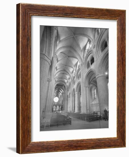 Interior of Durham Cathedral-GE Kidder Smith-Framed Photographic Print