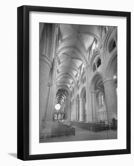 Interior of Durham Cathedral-GE Kidder Smith-Framed Photographic Print