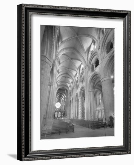 Interior of Durham Cathedral-GE Kidder Smith-Framed Photographic Print