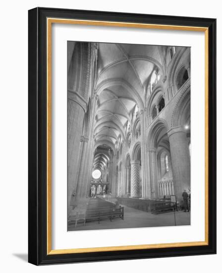 Interior of Durham Cathedral-GE Kidder Smith-Framed Photographic Print