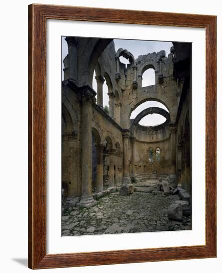 Interior of Eastern Church of Alahan Monastery in Taurus Range, Turkey-null-Framed Giclee Print