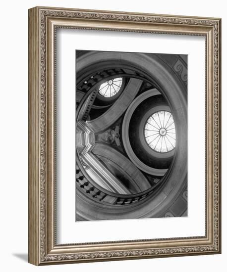 Interior of Essex County Courthouse Rotunda-Karen Tweedy-Holmes-Framed Premium Photographic Print