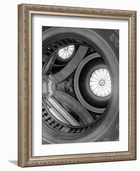 Interior of Essex County Courthouse Rotunda-Karen Tweedy-Holmes-Framed Photographic Print