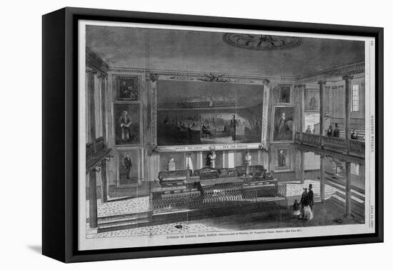 Interior of Faneuil Hall, Boston. Photographed by Whipple, 297 Washington Street, Boston. See Page-null-Framed Premier Image Canvas