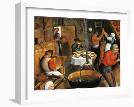 Interior of Farmhouse-Jan Brueghel the Elder-Framed Giclee Print