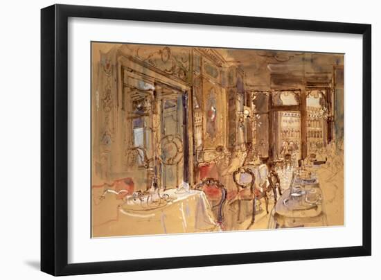 Interior of Florian's, Venice, 1984-John Stanton Ward-Framed Giclee Print