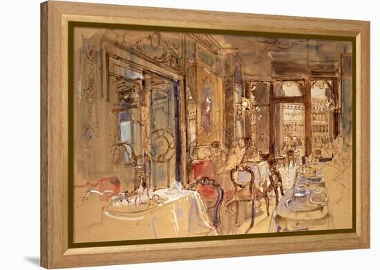 Interior of Florian's, Venice, 1984-John Stanton Ward-Framed Premier Image Canvas