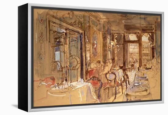 Interior of Florian's, Venice, 1984-John Stanton Ward-Framed Premier Image Canvas