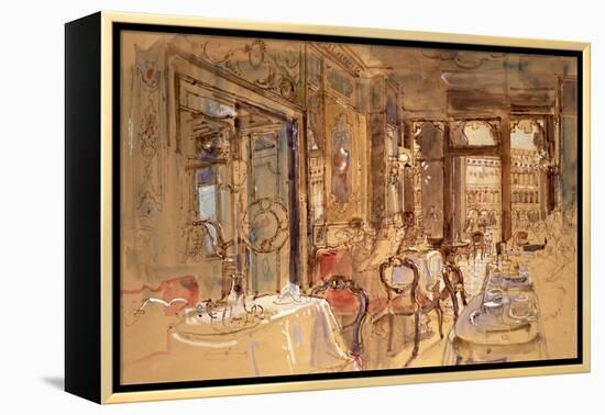 Interior of Florian's, Venice, 1984-John Stanton Ward-Framed Premier Image Canvas