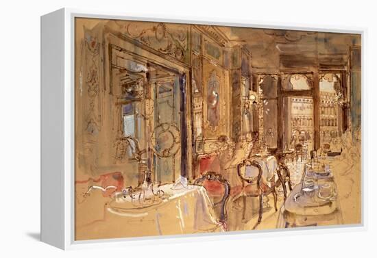 Interior of Florian's, Venice, 1984-John Stanton Ward-Framed Premier Image Canvas