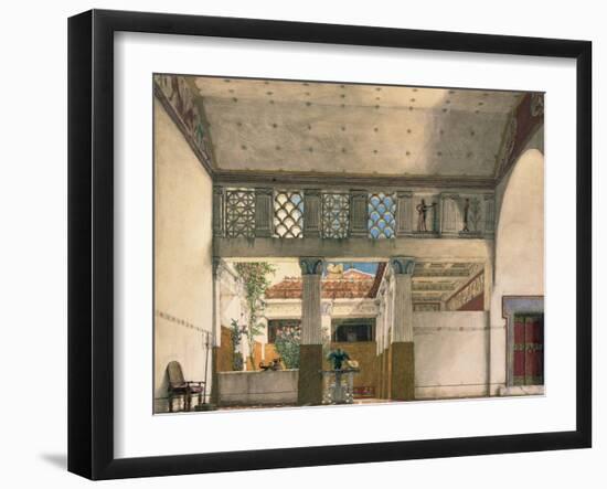 Interior of Gaius Marcius's House-Sir Lawrence Alma-Tadema-Framed Giclee Print