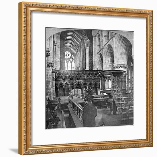 Interior of Glasgow Cathedral, Scotland, Late 19th Century-Underwood & Underwood-Framed Giclee Print