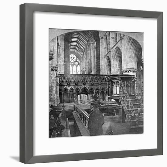 Interior of Glasgow Cathedral, Scotland, Late 19th Century-Underwood & Underwood-Framed Giclee Print