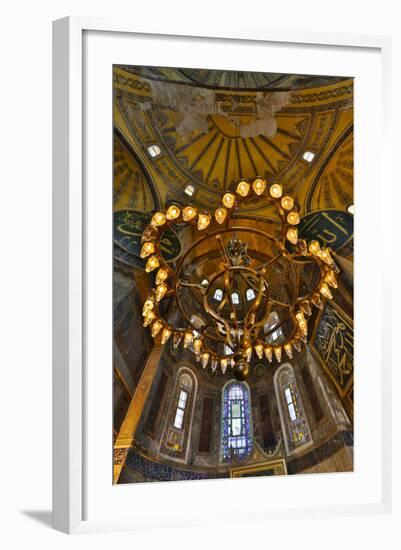 Interior of Grand Haghia Sophia, Istanbul, Turkey-Darrell Gulin-Framed Photographic Print