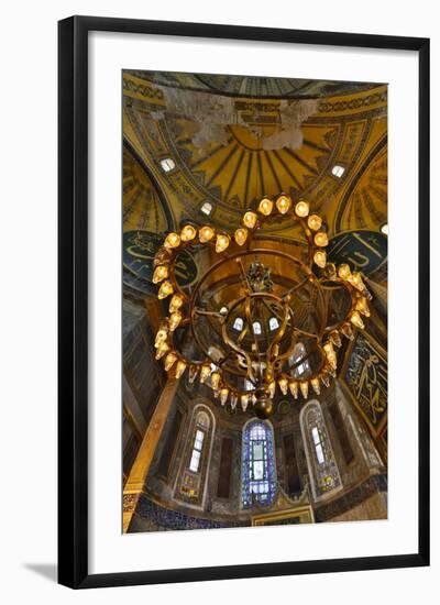 Interior of Grand Haghia Sophia, Istanbul, Turkey-Darrell Gulin-Framed Photographic Print