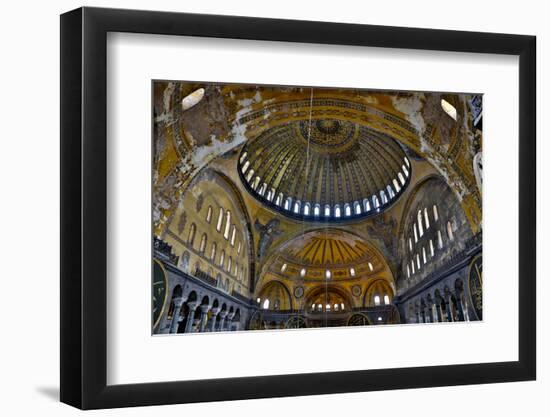 Interior of Grand Haghia Sophia, Istanbul, Turkey-Darrell Gulin-Framed Photographic Print