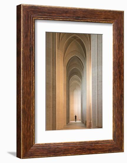 Interior of Grundvigs Church, Bispebjerg, Copenhagen, Denmark-Ben Pipe-Framed Photographic Print