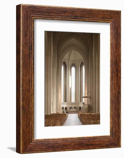 Interior of Grundvigs Church, Bispebjerg, Copenhagen, Denmark-Ben Pipe-Framed Photographic Print