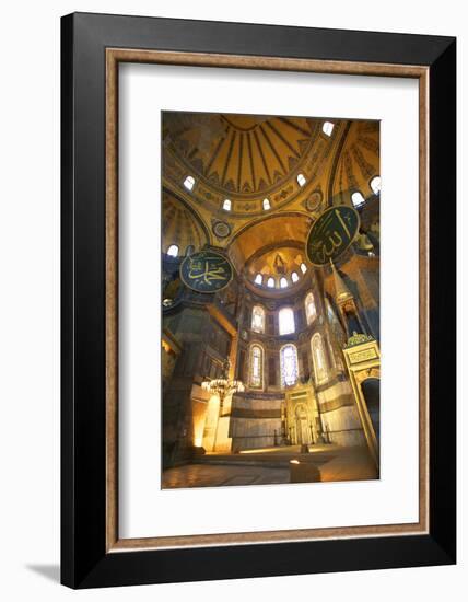 Interior of Hagia Sophia (Aya Sofya Mosque) (The Church of Holy Wisdom)-Neil Farrin-Framed Photographic Print