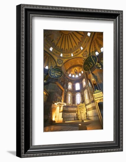 Interior of Hagia Sophia (Aya Sofya Mosque) (The Church of Holy Wisdom)-Neil Farrin-Framed Photographic Print