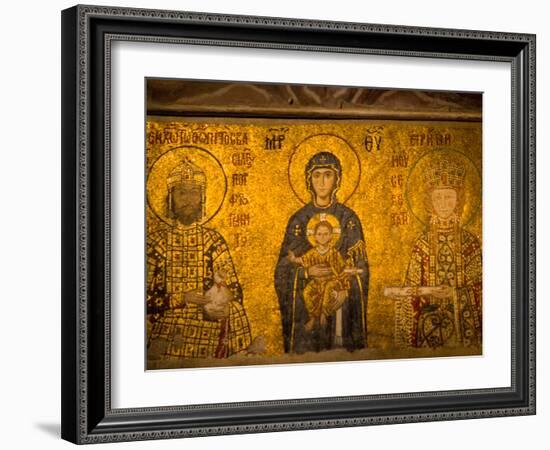 Interior of Hagia Sophia, Istanbul, Turkey-Darrell Gulin-Framed Photographic Print