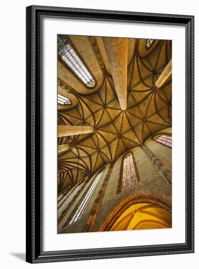 Interior of Jacobin Church of Toulouse-Jon Hicks-Framed Photographic Print
