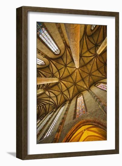 Interior of Jacobin Church of Toulouse-Jon Hicks-Framed Photographic Print