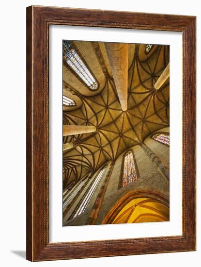 Interior of Jacobin Church of Toulouse-Jon Hicks-Framed Photographic Print