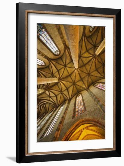 Interior of Jacobin Church of Toulouse-Jon Hicks-Framed Photographic Print