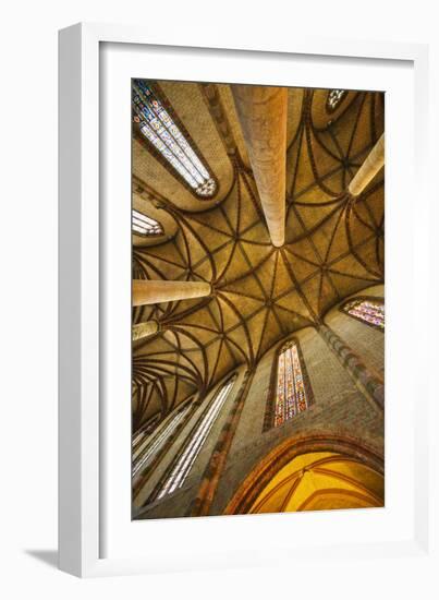 Interior of Jacobin Church of Toulouse-Jon Hicks-Framed Photographic Print