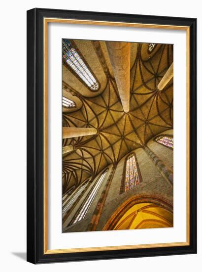 Interior of Jacobin Church of Toulouse-Jon Hicks-Framed Photographic Print