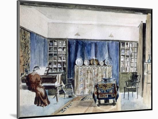 Interior of Kelmscott Manor, Oxfordshire, late 19th century-William Morris-Mounted Giclee Print