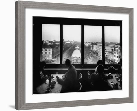 Interior of Ko Blick Cafe, Overlooking Konigs Allee-Ralph Crane-Framed Photographic Print