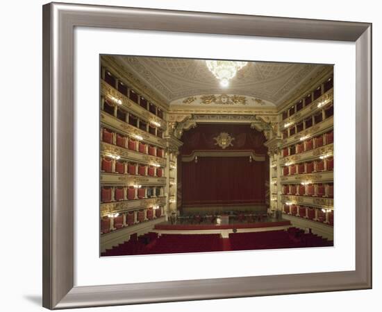 Interior of La Scala Opera House-null-Framed Giclee Print