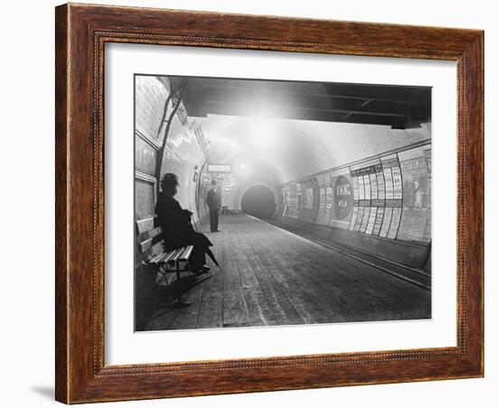 Interior of London Subway-null-Framed Photographic Print