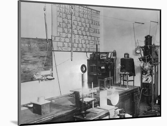 Interior of Madame Curie's Laboratory-null-Mounted Photographic Print