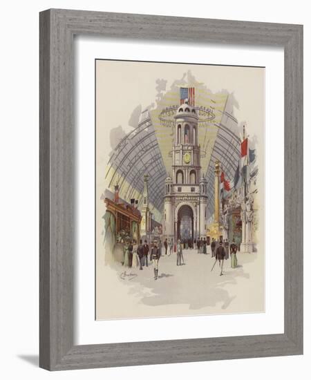 Interior of Manufactures and Liberal Arts Building-null-Framed Giclee Print