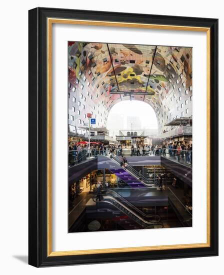 Interior of Markthal, Westnieuwland, Rotterdam, Netherlands, Europe-Ben Pipe-Framed Photographic Print