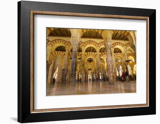 Interior of Mezquita (Great Mosque) and Cathedral, Cordoba, Andalucia, Spain, Europe-Peter Barritt-Framed Photographic Print