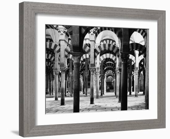 Interior of Mosque at Cordoba-null-Framed Photographic Print