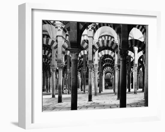 Interior of Mosque at Cordoba-null-Framed Photographic Print