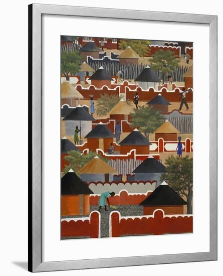 Interior of National Museum of Art, Gaborone, South East District, Botswana-null-Framed Giclee Print