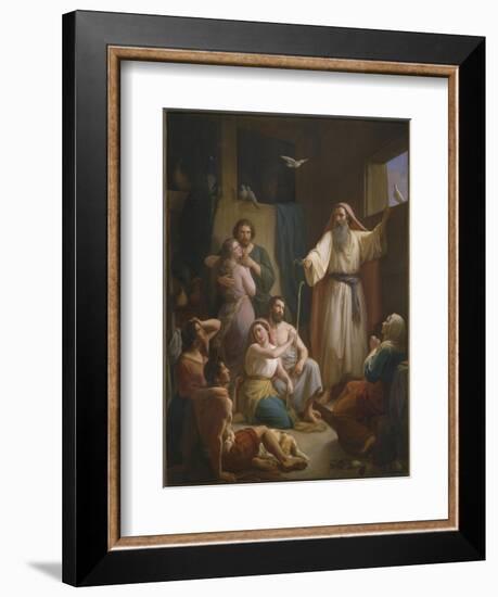 Interior of Noah's Ark, 1857-Joaquin oe Joaquim Ramirez-Framed Giclee Print