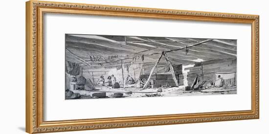 Interior of Nootka Sound's Indian Hut-null-Framed Giclee Print