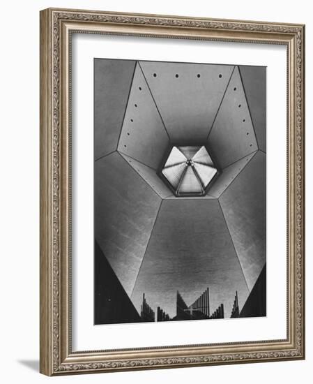 Interior of North Christian Church Designed by Eero Saarinen-John Loengard-Framed Photographic Print