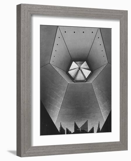 Interior of North Christian Church Designed by Eero Saarinen-John Loengard-Framed Photographic Print