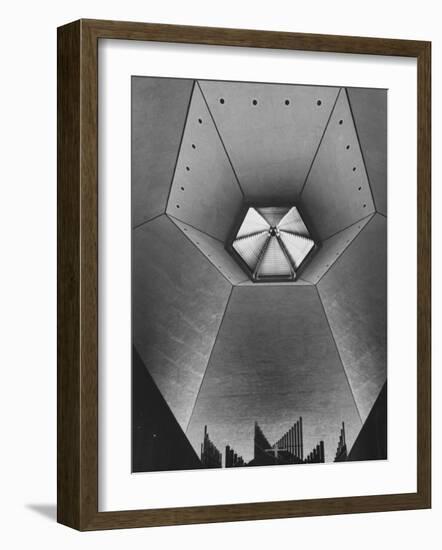 Interior of North Christian Church Designed by Eero Saarinen-John Loengard-Framed Photographic Print