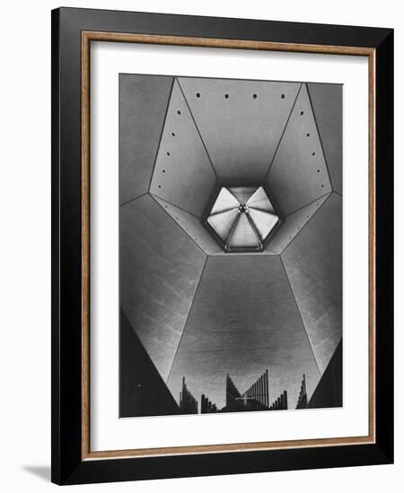 Interior of North Christian Church Designed by Eero Saarinen-John Loengard-Framed Photographic Print