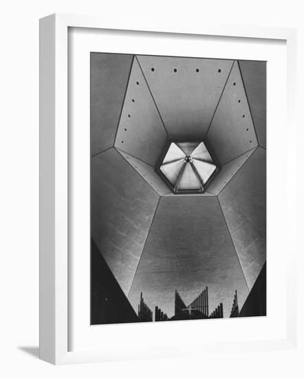 Interior of North Christian Church Designed by Eero Saarinen-John Loengard-Framed Photographic Print